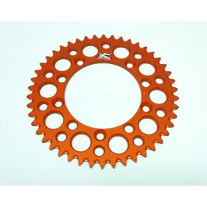 REAR SPROCKET ALLOY RENTHAL, ULTRALITE 192U-420-47GPOR ORANGE, 192U