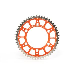 MINO REAR SPROCKET FUSION 2-RING, 23-741-46 428 STEEL/ALLOY ORANGE