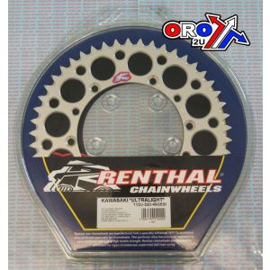 REAR SPROCKET ALLOY RENTHAL, ULTRALITE 112U-520-49GESI SILVER