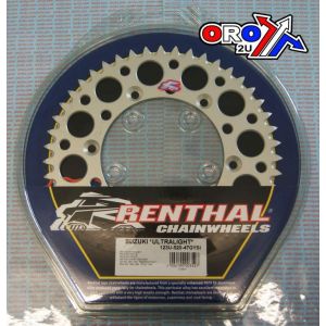 REAR SPROCKET ALLOY RENTHAL, ULTRALITE 123U-520-47GYSI ISILVER