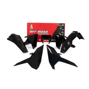PLASTIC KIT ENDURO 17-18 HUSKY TE/FE/TX, 5 PIECE ,COLOUR BLACK, RTECH R-KITHSQ-NR0-517
