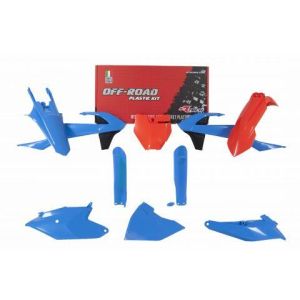 PLASTIC KIT/7 18-24 KTM SX85, LIGHT BLUE/ORANGE RTECH R-KITKTM-CL0-185, R-KITKTM-CL0-185