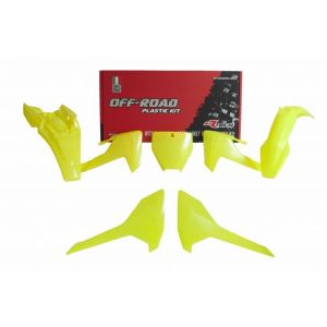 PLASTIC KIT/5 17-23 TC65, NEON YELLOW, RTECH R-KITHSQ-GF0-565