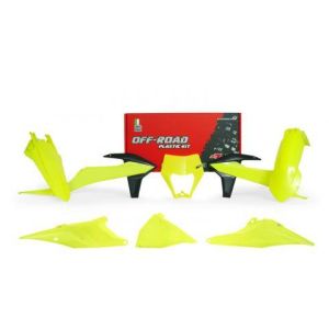 PLASTIC KIT/6 2020-23 EXC/EXC-F NEON YELLOW, RTECH R-KITKTM-GF0-520