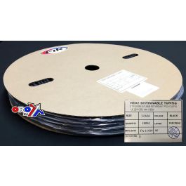 Othmro 1 tubo termorestringente, tubo termorestringente da 6 mm, tubo isolante elettrico, rapporto 2:1, guaina termorestringente per cavi, nero ( lunghezza: 10 m