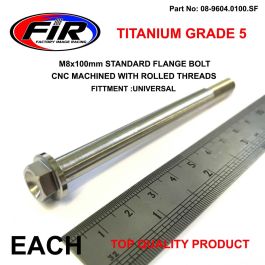 1X TITANIUM GRADE 5 FLANGE HEX BOLT M8 X 15MM M8X15MM 8X15 10MM