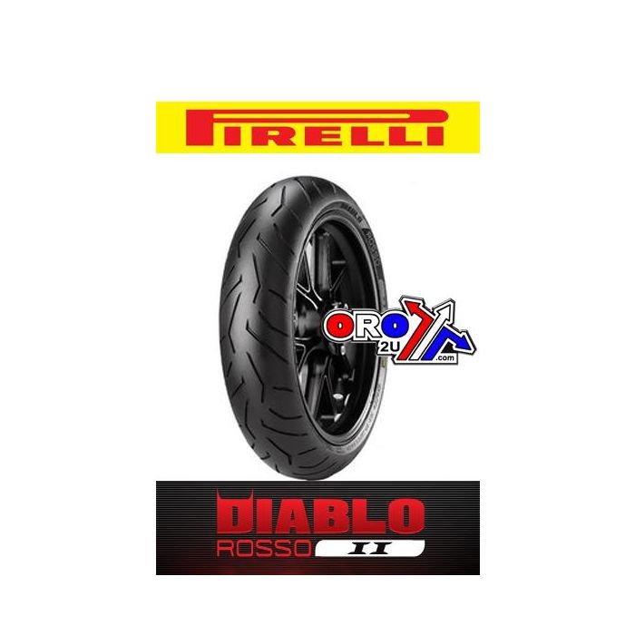 120 70 R17 58H TL ROSSO II 706 PIRELLI 2210400 FRONT TYRE ROAD MC 120-70-r17-58h-tl-rosso-ii-706-pirelli-2210400-front-tyre-road-mc