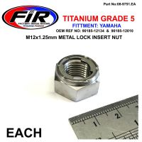 YAMAHA FRONT SPINDLE NUT YZ85, TITANIUM GR5 / M12x1.25mm / EACH
