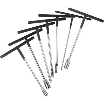 RUBBER COATED T-HANDLE SET OF 7 SOCKETS