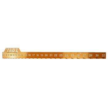 TAGZ SPANNER RACK ORANGE, SUIT 25 SPANNERS 6mm-32mm, SPANNER ORGANISER