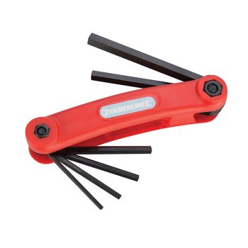 FOLDING 1.5-6mm ALLEN KEY, [00-509.EACH] 1.5,2,2.5,3,4,5 & 6mm.