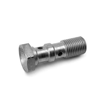 TWIN BANJO BOLT M10x1.00 BZP, BRIGHT ZINC PLATED / CNC MADE, / EACH