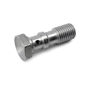 TWIN BANJO BOLT M10x1.25 BZP, BRIGHT ZINC PLATED / CNC MADE, / EACH