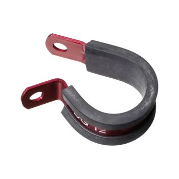 CUSHION TUBE CLAMP RED, HOSE BRAKE CLUCH CLAMP / P CLIP