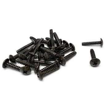 OEM SELF TAPPING SCREWS 4X18 (25PK), BLACK, KAWASAKI, 33-8357, TOOLS ROAD 92172-1072