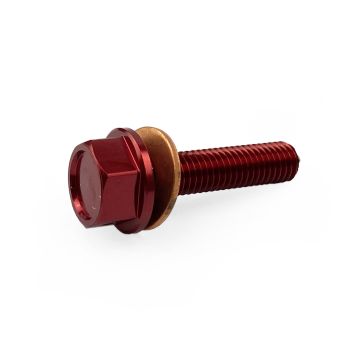 MAGNETIC OIL DRAIN PLUG M8x1.25, CRF 150R 450R 450X, RED