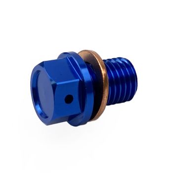MAGNETIC OIL DRAIN PLUG M12x1.50, 90015-KA3-711, 90340-12006-00, BLUE