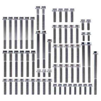 ENGINE BOLT KIT YZ 125 94-20, KIT SIZE 63 BOLTS !!! MADE TO ORDER !!! TITANIUM BOLT KIT