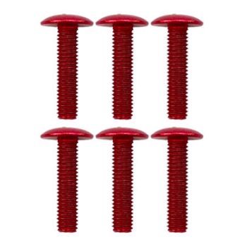 5x20 ALLOY BUTTON HEAD, RED 6061 ALLOY