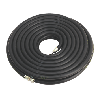 15M HEAVY DUTY AIR LINE HOSE 10MM BORE 1/4" BSP FITTINGS