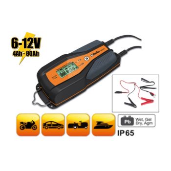 Electronic Car/Motorcycle Battery Charger 6V/12V 1A - 8A 4Ah - 160Ah - Beta Tools 1498/4A