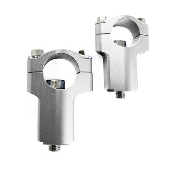 28.6mm Handlebar Clamp 52mm Risers Bar Mount In Silver for KTM Gas Gas BETA Husqvarna