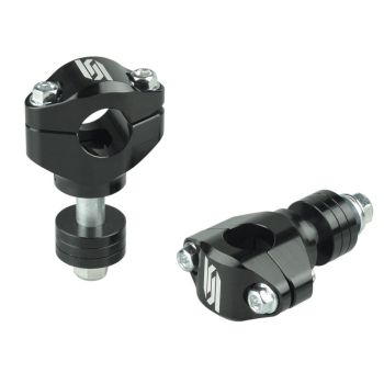 22.2 BAR MOUNTS BLACK, FOR SCAR TRIPLE CLAMPS, SCAR RACING P30