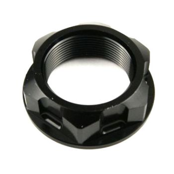 M24x1.00mm STEM NUT EACH BLACK, ALUMINIUM / CR RM RMZ YZ YZF, / CNC