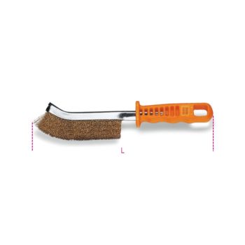 Brake Shoe Cleaning Brush Brassed Steel Wires 270mm - Beta Tools 1737NX