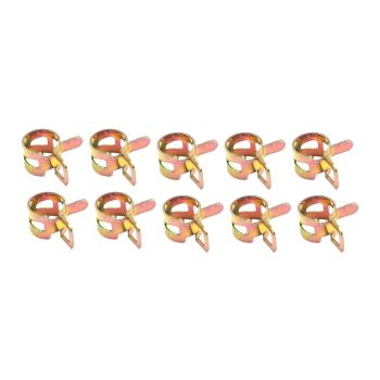 11-14mm STEEL SPRING HOSE CLIPS CLAMPS - PACK OF 10 - SM-07049