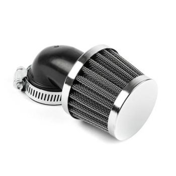 35mm AIR FILTER 90* WITH RUBBER