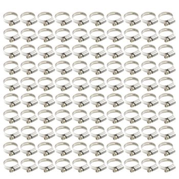 JUBILEE PIPE CLIP 20 - 32mm KALE CLAMP 304 STAINLESS STEEL (PACK OF 100)