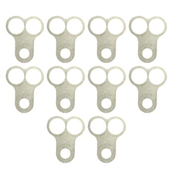 CARBURETOR HOSE HOLDER CLIP, TWIN HOLE / SUIT 8mm PIPE PK10, /