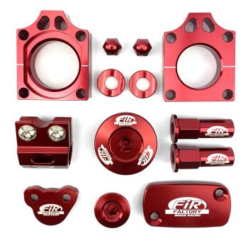11PC BLING KIT CRF 250, FIR CPK-104, CNC ALLOY, AXLE BLOCK, CAPS, TYRE NUT