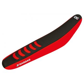GASGAS EC/MC 24-25 BLACK/RED DOUBLE GRIP 3 SEAT COVER, BLACKBIRD 1909H