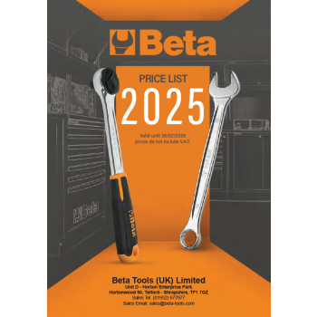BETA TOOLS 2025 PRICE LIST CATALOGUE