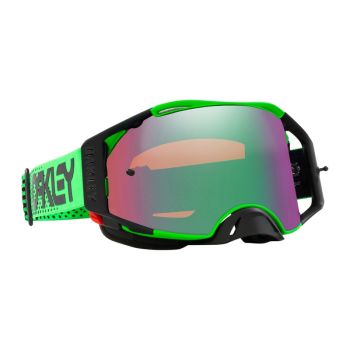 OAKLEY AIRBRAKE MX MOTO GREEN B1B GREEN/GREEN, PRIZM MX JADE IRIDIUM LENS