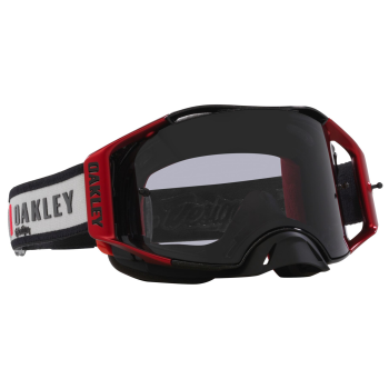 OAKLEY AIRBRAKE MX TROY LEE DESIGN GREY BLOCKS, LIGHT GREY LENS
