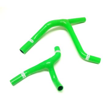 HOSE KIT/2 KX450F 06-08 GREEN, SILICONE RADIATOR COOLING, IROD Y PIECE KIT