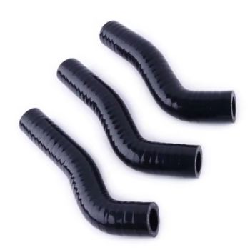 RADIATOR HOSE KIT 3pcs BLACK 07-12 KTM SX-F XC-F 250 SILICONE 77035027100 77035025000 77035024000
