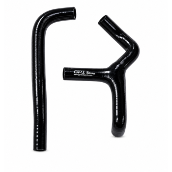 RADIATOR HOSE Y KIT 2pcs BLACK 09-15 KTM SX65 SILICONE 46235025033