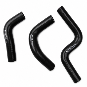 RADIATOR HOSE KIT 3pcs BLACK 14-26 KAWASAKI KX85 KX100 SILICONE 39062-0646