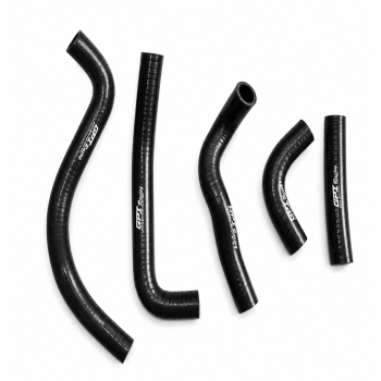 RADIATOR HOSE KIT 5pcs BLACK 95-06 KAWASAKI KDX 200 220 SILICONE 39062-1619