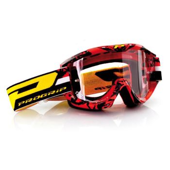 PROGRIP L/S GOGGLE RED/BLACK PG3450/16-RED