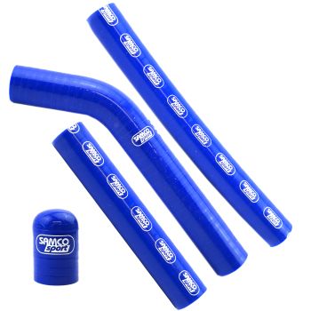 COOLANT HOSE 3 PIECE KIT BLUE 08-12 HUSABERG KTM 125 200 THERMOSTAT BYPASS SAMCO KTM-49-BU