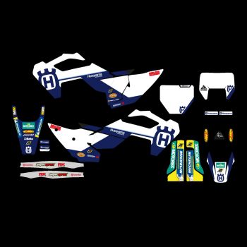 KTI Adesivo Sponsor Universale Blackbird Racing 5007 - Adesivo Basculante Per Moto, Quad E Auto, Design Racing