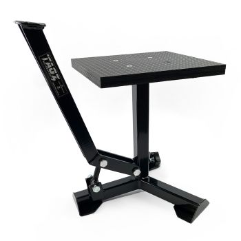 ELITE TRIPOD POP UP STAND, BIG FEET / GLOSS BLACK / TAG-Z, MX STAND PIT PADDOCK ENDURO