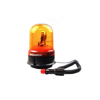 BEACON REVOLVING MAGNETIC 12V, WANNING AMBER LIGHT WITH PULG, 826