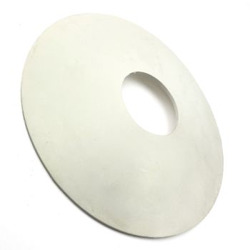 SIDECAR WHEEL DISK COVER, WHITE / UNIVERSAL FITMENT