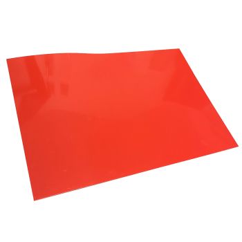 SIDECAR PLASTIC SHEET COVER RED UNIVERSAL FITMENT - 1000mm x 680mm x 2mm
